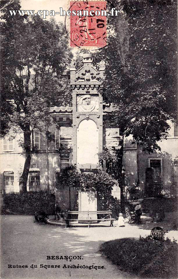 EXCURSION EN FRANCHE-COMTÉ - 384. Besançon - Colonnes Corinthiennes du Square Castan & Place Victor-Hugo